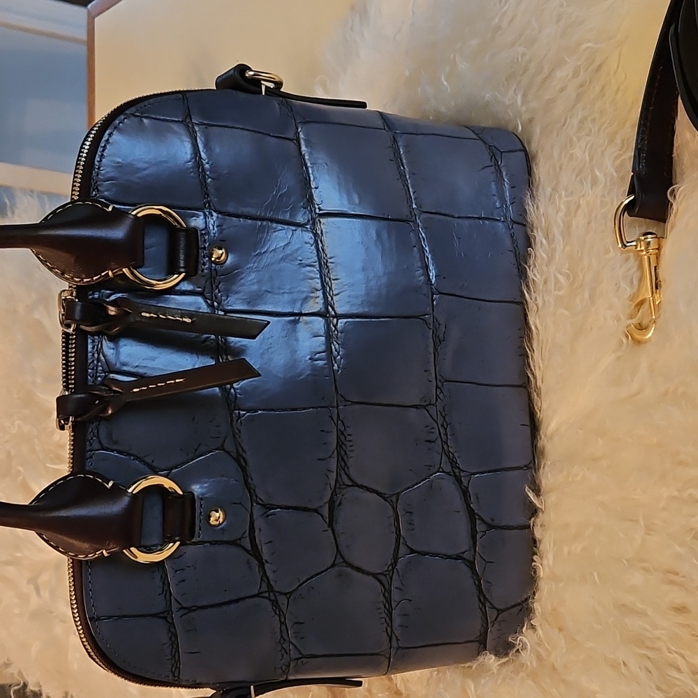 Dooney & Bourke  Croc-Embossed Dome Satchel - Picture 4 of 11